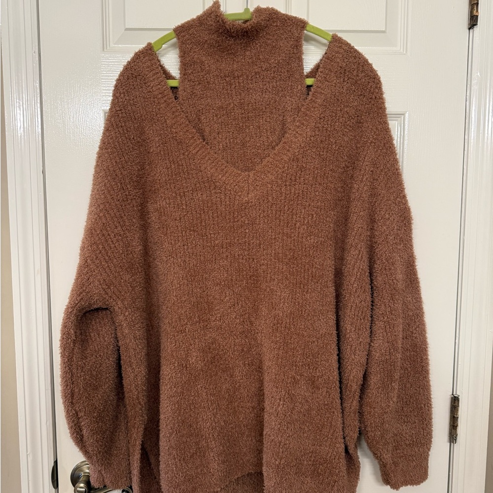 Cupshe Cozy Brown Turtleneck Sweater